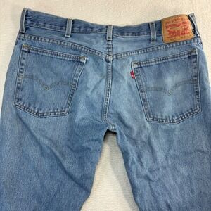 Levis 517 Boot Cut Jeans Mens 38x33 Blue Cowboy Western Ranch Low Casual Y2K